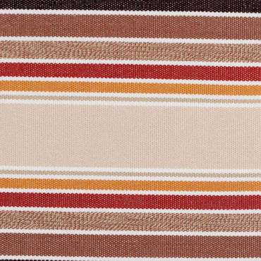 Υφασμα επιπλώσεως ριγε εκρου κεραμιδι proloom