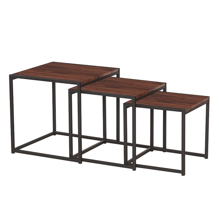 ALBA SET 3 TMX TRAPEZAKIA WALNUT