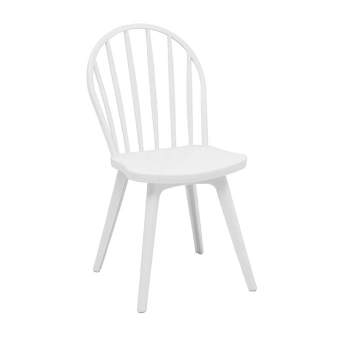 Karekla Polupropuleniou 4tmx Mirella Oval Lefko 47X54X91ek.