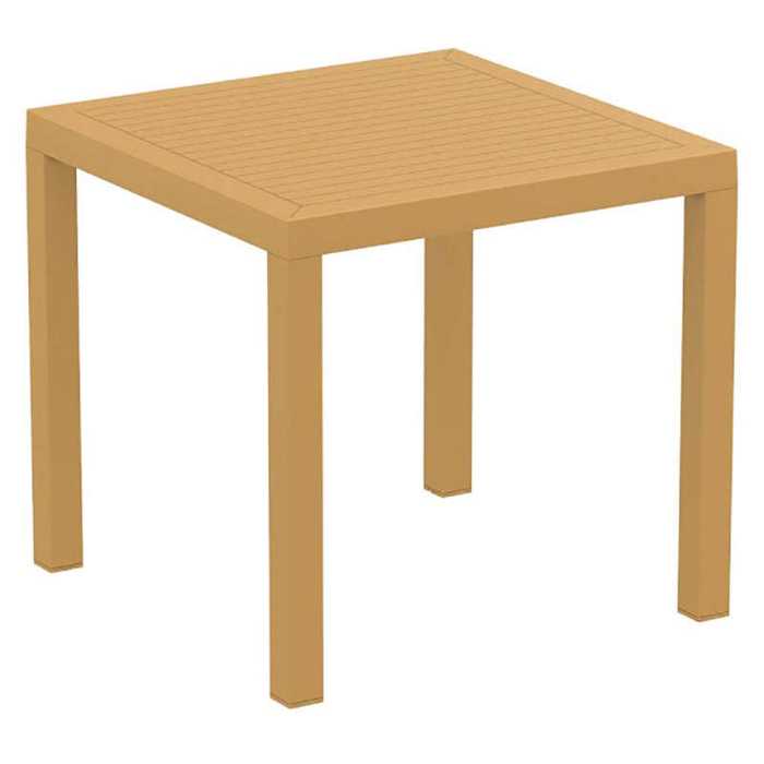 ARES TRAPEZI 80X80X75ek. TEAK POL/NIOu