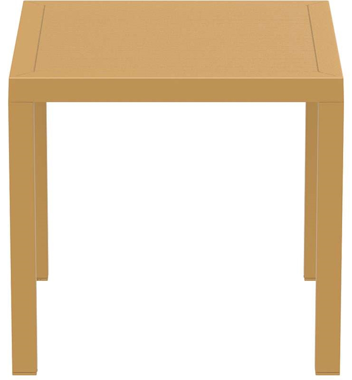 ARES TRAPEZI 80X80X75ek. TEAK POL/NIOu