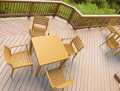ARES TRAPEZI 80X80X75ek. TEAK POL/NIOu