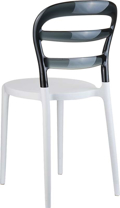 BIBI WHITE/BLACK TRANSP.KAREKLA