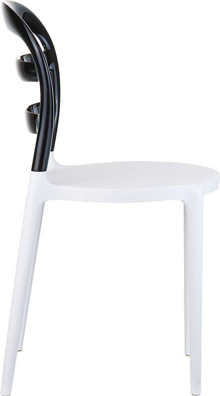 BIBI WHITE/BLACK TRANSP.KAREKLA