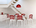 BIBI WHITE/RED TRANSP.KAREKLA
