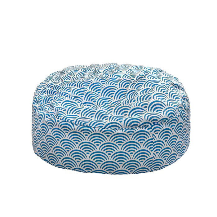 Pouf Skampo Xromatos Blue&White Pattern