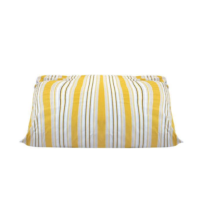 Pouf Maxilara Xromatos White&Yellow Pattern