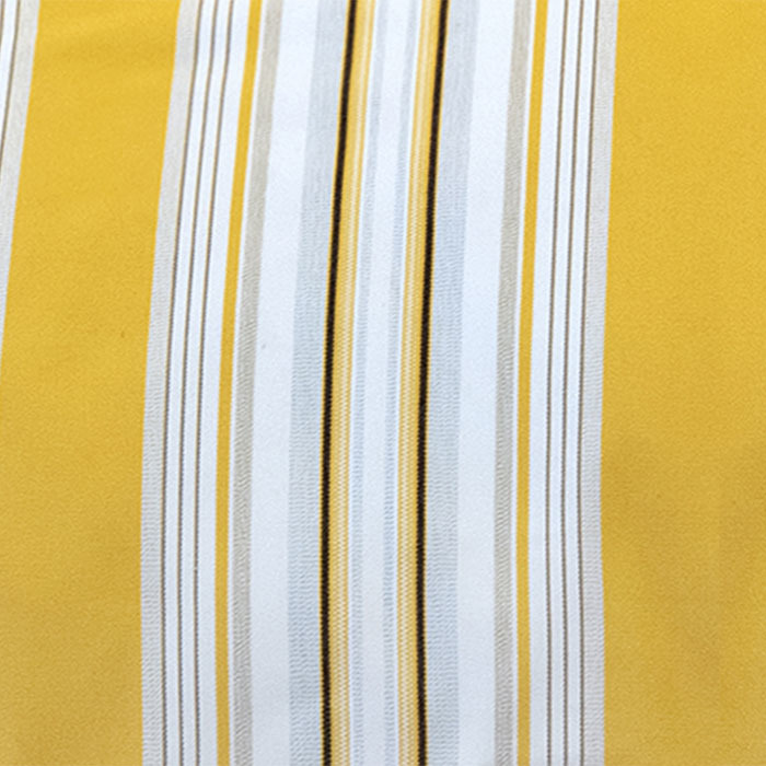 Pouf Maxilara Xromatos White&Yellow Pattern